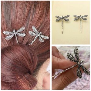 Vintage Dragonfly Hair Clip- Dragonfly Hair pins- Dragonflies hair accessories-